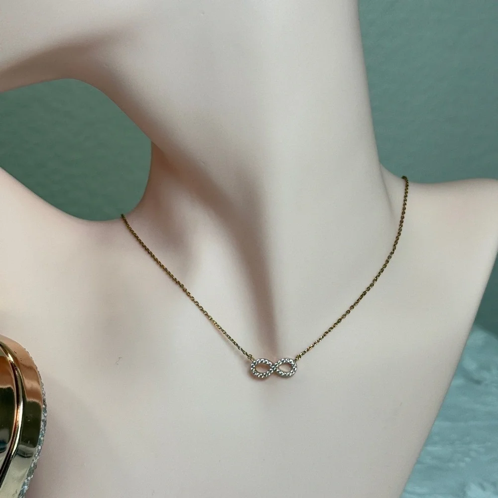 ⚜️ Gold and Silver Infinity Necklace